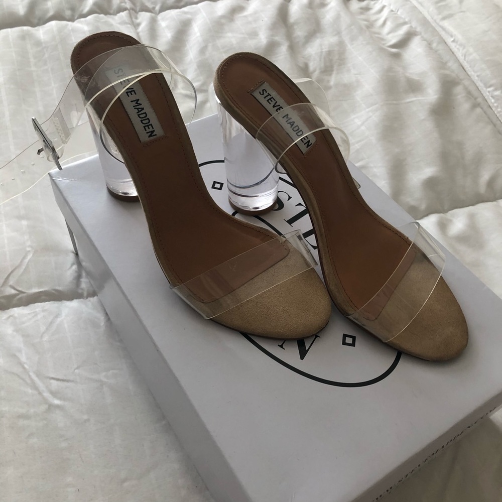 Steve Madden Clear Heels